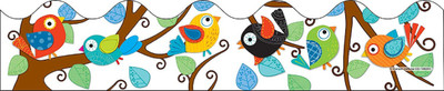 

Carson-Dellosa Boho Birds Scalloped Borders(Multicolor)