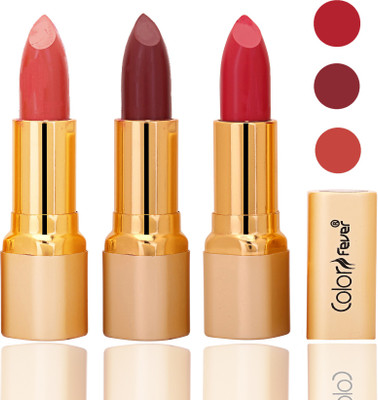 

Color Fever lipstick with Vitamin E, Enriched soft and smooth 9 to 5 matte(peach, mauve, neon, 12 g)