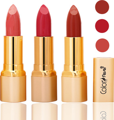 

Color Fever lipstick with Vitamin E, Enriched soft and smooth 9 to 5 matte(peach, neon, dry orange, 12 g)
