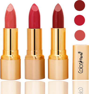 

Color Fever lipstick with Vitamin E, Enriched soft and smooth 9 to 5 matte(peach, neon, mauve, 12 g)
