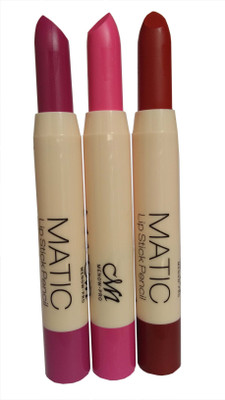 

Menow Matic Lipstick Pack of 3 Shade-B(Multicolor)