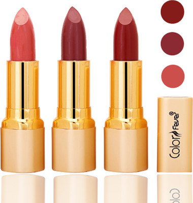 

Color Fever lipstick with Vitamin E, Enriched soft and smooth 9 to 5 matte(peach, mauve, mauve, 12 g)