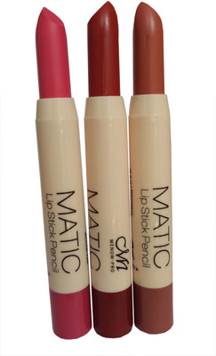 

Menow Matic Lipstick Pack of 3 Shade-D(Multicolor)
