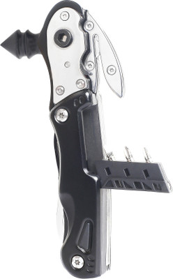 

Swisstek Rescue - Life Hammer Tool 6 Multi-utility Knife(Black)