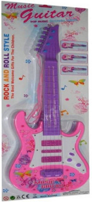 

SBJCollections Kids Battery Operated Musical Guitar Battery Operated With Light & Sound(Pink)