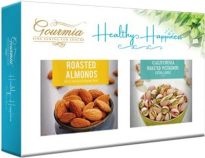 

Gourmia Healthy Happiness Dry Fruits Gift Pack Almonds, Pistachios(400 g, Box)