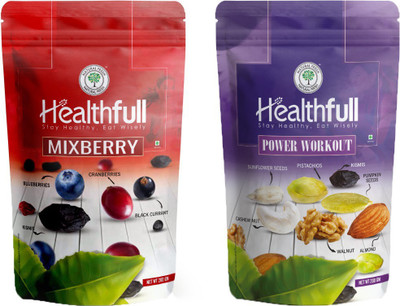 

Healthfull Combo of Powerwork Out, 200g & Mix Berrys, 200g Bilberries, Paradise Nuts(400 g, Pouch)