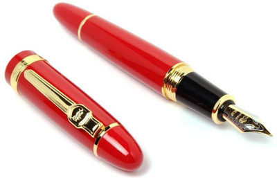 

LEDOS Ledos 159 Luxury Red and Gold Clip 0.5mm Iridium Nib Metal Fountain Pen