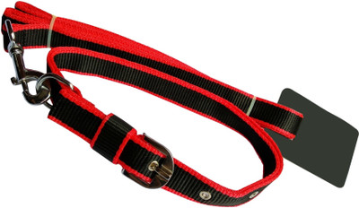 

UDAK GOOD QUALITY RED BORDER DESIGNED BLACK 1 INCH SIZE DOG COLLAR BELT, 1.5M-2M LENGTHY Dog Collar & Leash(, MULTI-COLOUR