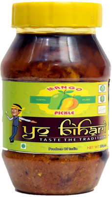 

YO BIHARI Mango Pickle/Homemade pickle Mango, Nutmeg, Coriander Pickle(250 g)