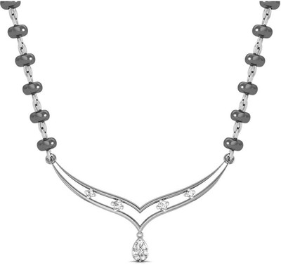 

Avsar NECKLACE7WN Princess White Gold Precious Necklace(18kt)