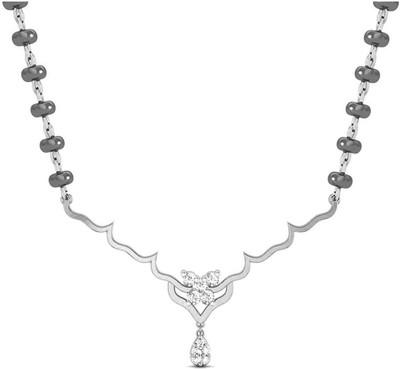 

Avsar NECKLACE12WN Princess White Gold Precious Necklace(18kt)