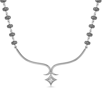 

Avsar NECKLACE11WN Princess White Gold Precious Necklace(18kt)