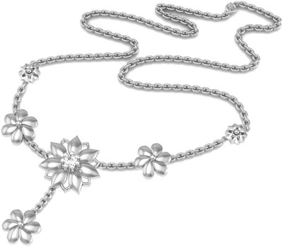 

Avsar NECKLACE14WN Princess White Gold Precious Necklace(18kt)