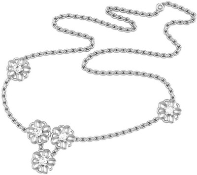 

Avsar NECKLACE8WN Princess White Gold Precious Necklace(18kt)