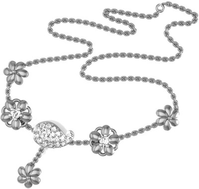

Avsar NECKLACE16WN Princess White Gold Precious Necklace(18kt)