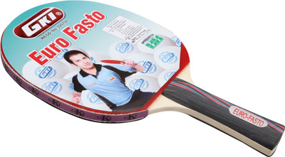 

GKI Euro Fasto Table Tennis Racquet By One Shot Retail Multicolor Table Tennis Racquet(400 g)
