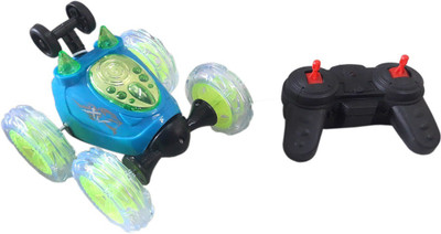 Green Apple Ultimmate SpiderMan Remote controlled 360 Stunt Car(Blue & Green)(Blue) Flipkart
