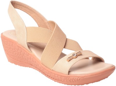 

MSC Women Beige Wedges