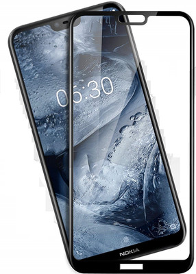 Caseline Edge To Edge Tempered Glass for Nokia 6.1 Plus(Pack of 1)