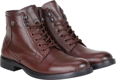 

Kraasa Zipper Boots For Men(Brown