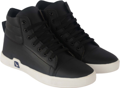 

ROAD STAG Boys and Men trendy High Ankle Sneakers Sneakers For Men(Black