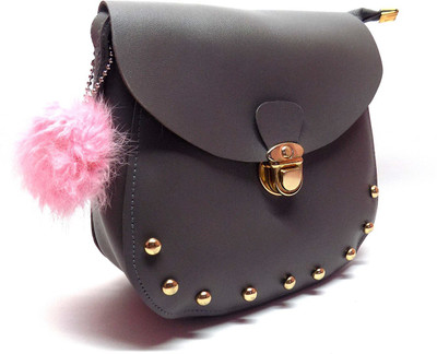 

Ambrosia Women Casual Black Synthetic Leather Sling Bag