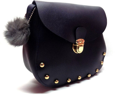 

Ambrosia Women Casual Blue Synthetic Leather Sling Bag