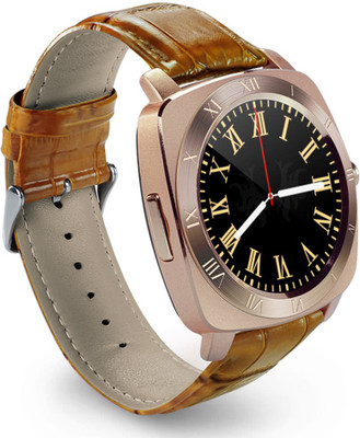 

CALLIE X3 Bluetooth Smart Wrist Watch Smartwatch gold Smartwatch(Brown Strap free)