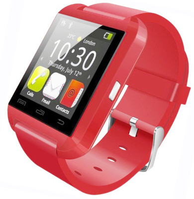 

SEGGO U8 Red Smart Watch with Camera, Calling Function, Bluetooth V3.0 , Free SizeÂ Unisex Red Smartwatch(Red Strap Medium)