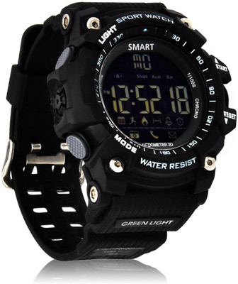 

UFIT EX 16 Smart watch 1.12 Inch FSTN LCD BLACK black Smartwatch(Black Strap Free Size)