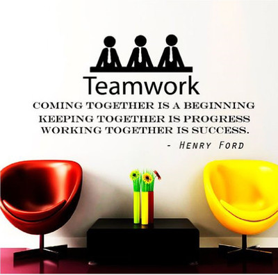 marvellous 100 cm M-MENTEAMWORK Self Adhesive Sticker(Pack of 1)