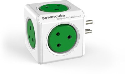 

Allocacoc PowerCube orginal-6500 5 Socket Surge Protector(Green)