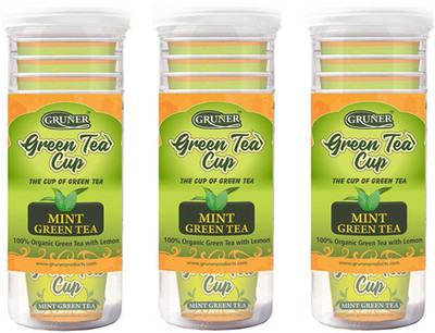 

Gruner Mint Green Tea pack of 3 Mint Green Tea Plastic Bottle(60 g)
