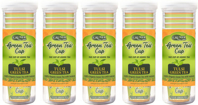 

Gruner Tulsi Green Tea pack of 5 Tulsi Green Tea Plastic Bottle(100 g)