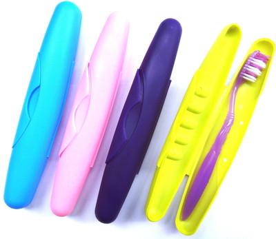 

Ajmoda Travel Toothbrush Holder Cover Case Set of 4 Toothbrush Case(Pack of 4)