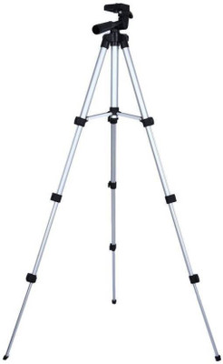 

syvo 3110 Adjustable Head Aluminum Extendable Camera-Tripod With Bag Tripod (Silver, Supports Up to 3000] Monopod Kit(Multicolor, Supports Up to 1000 g)