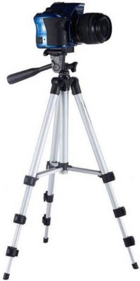 

Tygot 3110 Tripod Adjustable Head Aluminum Extendable Camera-Tripod With Bag Tripod Tripod Kit(Silver, Supports Up to 1500 g)