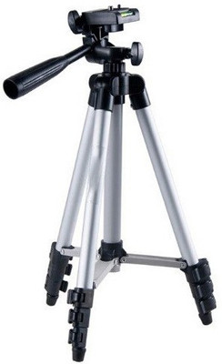 

SHIANK TOP MOST ALUMINIUM BODY Tripod - 3110 STAND Portable & Foldable Camera - Mobile Tripod With Mobile Clip Holder Bracket , Fully Flexible Mount Cum Tripod , Standwith Three-dimensional Head & Quick Release Plate Only 150 gm Tripod Kit (Multicolor, Su