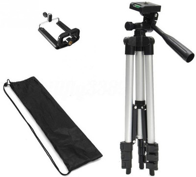 

SHIANK UNIQUE Tripod - 3110 Portable & Foldable Camera - Mobile Tripod With Mobile Clip Holder Bracket , Fully Flexible Mount Cum Tripod , Standwith Three-dimensional Head & Quick Release Plate Only 150 gm Tripod Kit (Multicolor, Supports Up to 1600) Trip