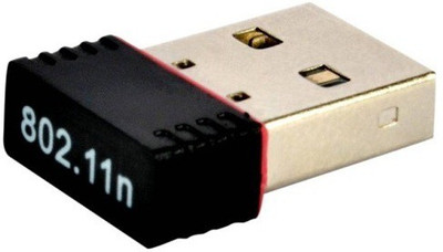 Rewy Mini 2.4Ghz, 450Mbps Wireless WiFi Dongle For Windows USB Adapter(Black)