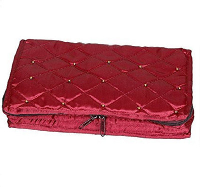 

FORE TREND Satin Jewellery organizer Vanity Box(Maroon)