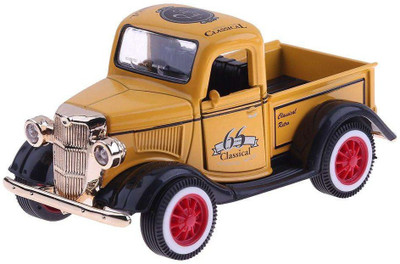 

Miss & Chief Amazing 1:32 Diecast Metal Pickup Truck Vintage Pull Back Car Toy with Light and Sound Effects(Multicolor)