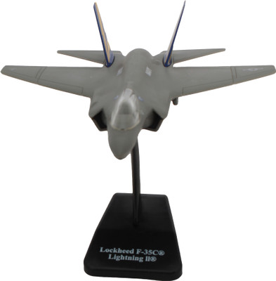 

New-Ray Skypilot LOCKHEED F-35C LIGHTING ll Plane WITH PLASTIC STAND(Grey)