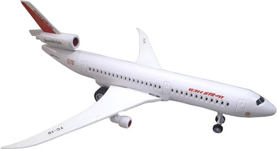 

Green Apple Kaizen Air India TC-10 Air Plane toy (White)(White)