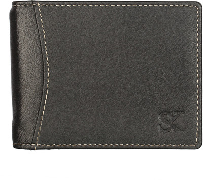 

Styler King Men Formal Black Genuine Leather Wallet(7 Card Slots)