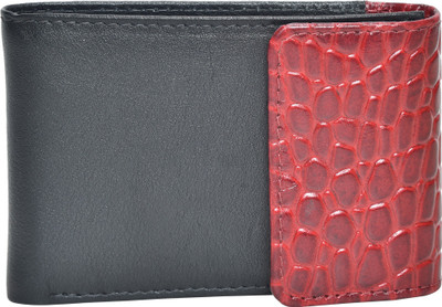 

FT Men Casual Black, Red Genuine Leather Wallet(15 Card Slots), Black;cherry