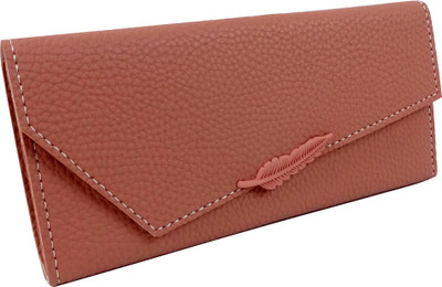 

opazo Girls Casual Brown Artificial Leather Wrist Wallet(9 Card Slots), Pink