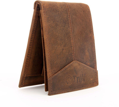 

TnW Men Casual Brown Genuine Leather Wallet(7 Card Slots)