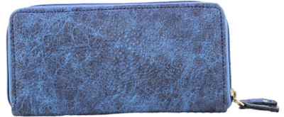

SKOLL Women Casual Blue Artificial Leather Wallet(13 Card Slots)